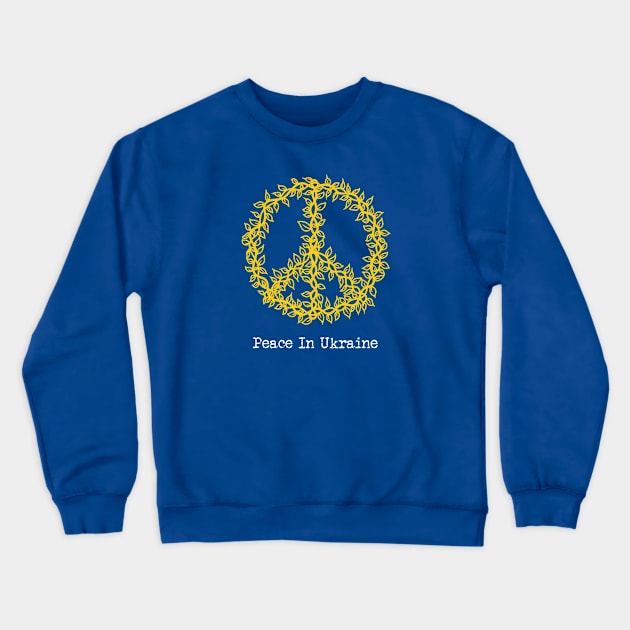 Peace In Ukraine Crewneck Sweatshirt by The Christian Left